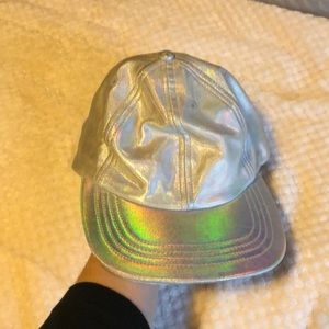 american apparel holographic baseball cap